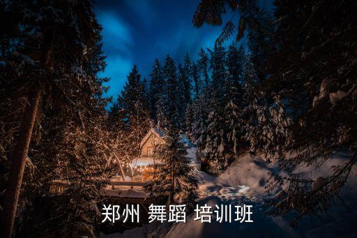郑州 舞蹈 培训班