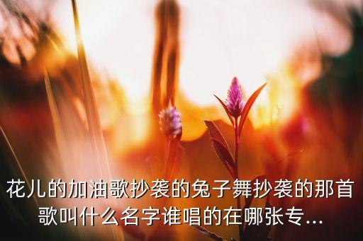 加油歌舞蹈下载,《加油歌》改编成《兔舞》惹争议
