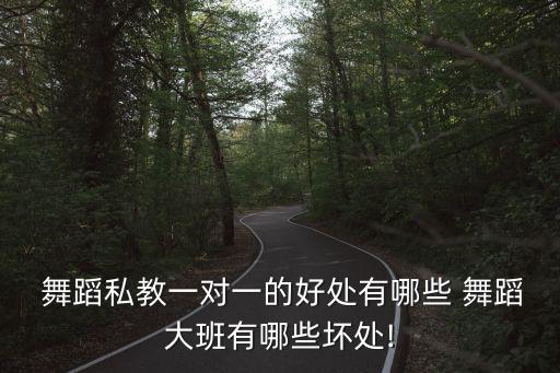  舞蹈私教一对一的好处有哪些 舞蹈大班有哪些坏处!