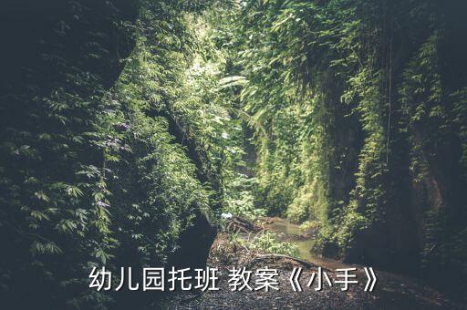 舞蹈我的小小手教案,《我的小手》-0幼儿园托儿所教案