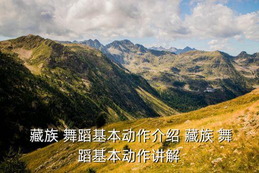  藏族 舞蹈基本动作介绍 藏族 舞蹈基本动作讲解