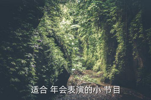 适合 年会表演的小 节目
