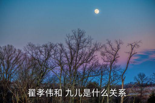 翟孝伟和 九儿是什么关系