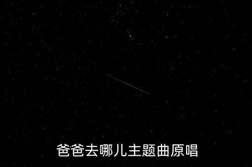  爸爸去哪儿主题曲原唱