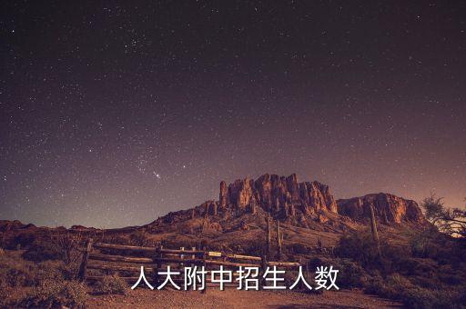  人大附中招生人数