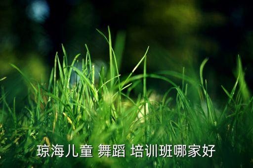 琼海儿童 舞蹈 培训班哪家好