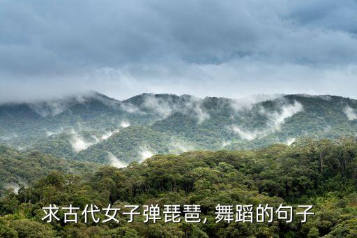求古代女子弹琵琶, 舞蹈的句子