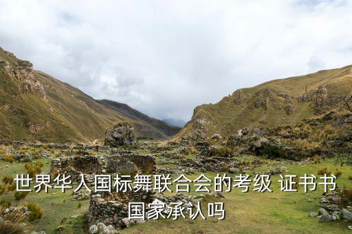 世界华人国标舞联合会的考级 证书书国家承认吗
