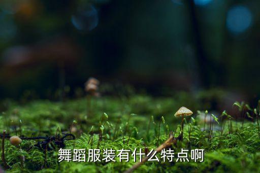  舞蹈服装有什么特点啊