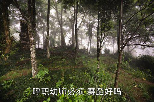 呼职幼师必须 舞蹈好吗