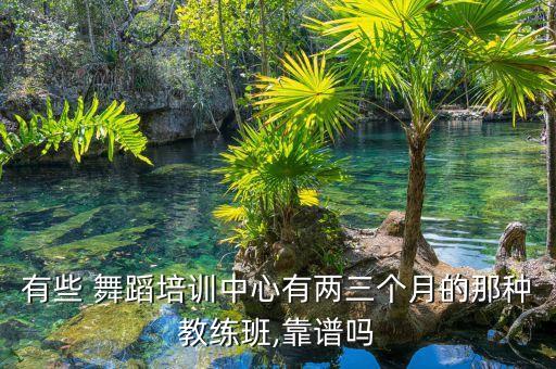 有些 舞蹈培训中心有两三个月的那种教练班,靠谱吗
