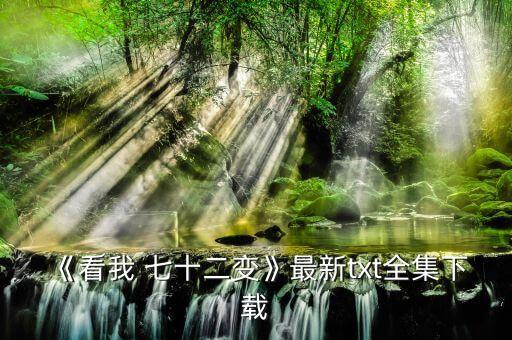 《看我 七十二变》最新txt全集下载