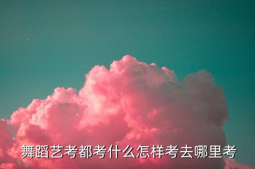  舞蹈艺考都考什么怎样考去哪里考