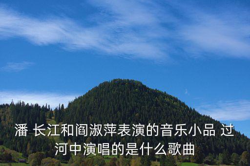 潘 长江和阎淑萍表演的音乐小品 过河中演唱的是什么歌曲