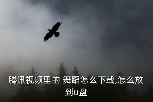 腾讯视频里的 舞蹈怎么下载,怎么放到u盘
