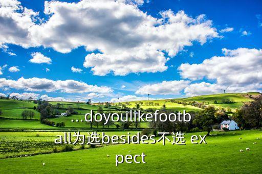 ...doyoulikefootball为选besides不选 expect