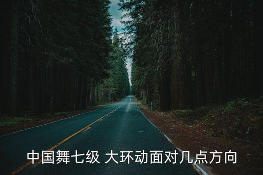 中国舞七级 大环动面对几点方向