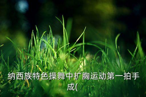  纳西族特色操舞中扩胸运动第一拍手成(