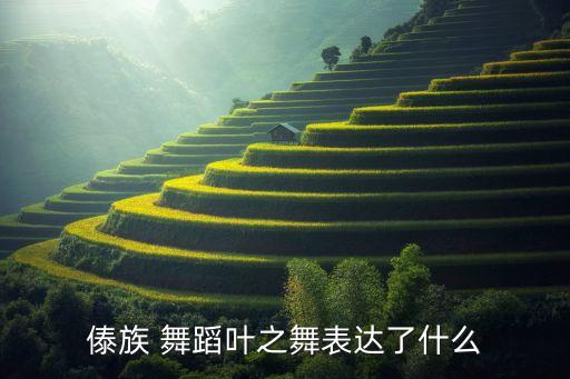 傣族 舞蹈叶之舞表达了什么
