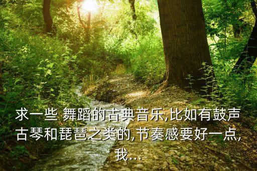 求一些 舞蹈的古典音乐,比如有鼓声古琴和琵琶之类的,节奏感要好一点,我...