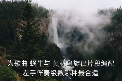 为歌曲 蜗牛与 黄鹂鸟旋律片段编配左手伴奏级数哪种最合适