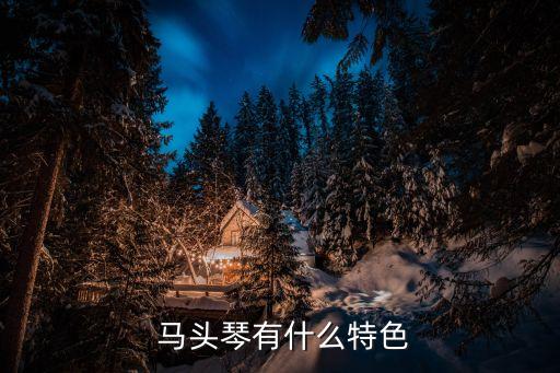  马头琴有什么特色
