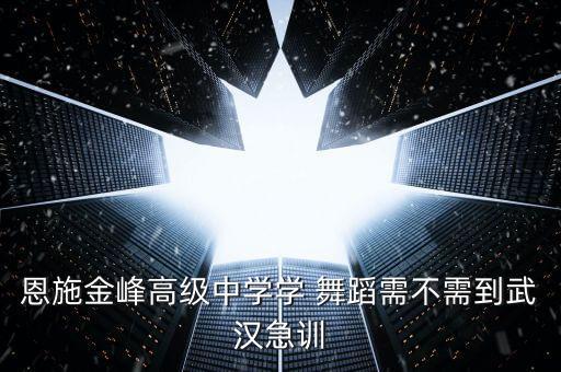 恩施金峰高级中学学 舞蹈需不需到武汉急训