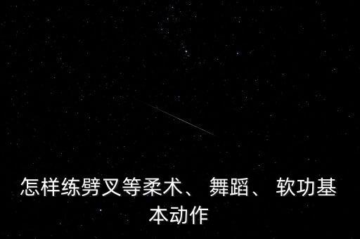 怎样练劈叉等柔术、 舞蹈、 软功基本动作