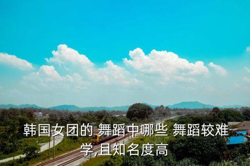  韩国女团的 舞蹈中哪些 舞蹈较难学,且知名度高
