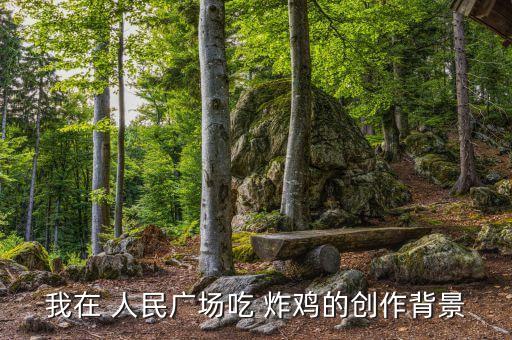 人民广场吃炸鸡的舞蹈,《我在人民广场吃炸鸡》灵感来源于琐事