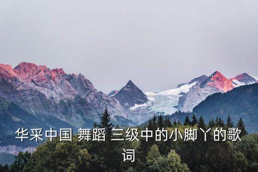 三级舞蹈歌曲,本地舞蹈学院附中舞蹈课程十级水平接近中二水平
