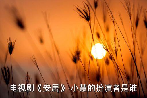 慧慧恭喜发财舞蹈,《安珠》饰演女主角丁慧慧饰演安珠