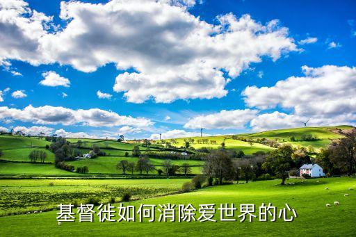 基督徙如何消除爱世界的心