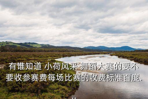 有谁知道 小荷风采 舞蹈大赛的要不要收参赛费每场比赛的收费标准百度...