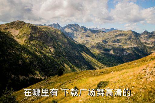 在哪里有 下载广场舞高清的