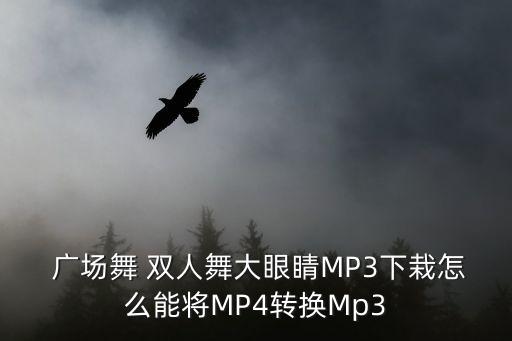  广场舞 双人舞大眼睛MP3下栽怎么能将MP4转换Mp3