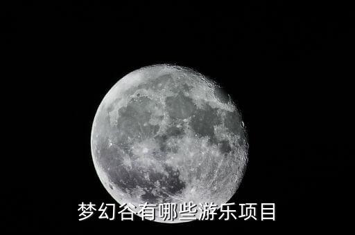 梦幻谷有哪些游乐项目
