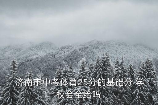 济南市中考体育25分的基础分 学校会全给吗