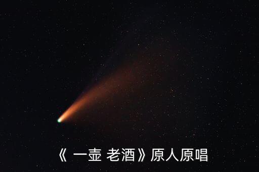《 一壶 老酒》原人原唱