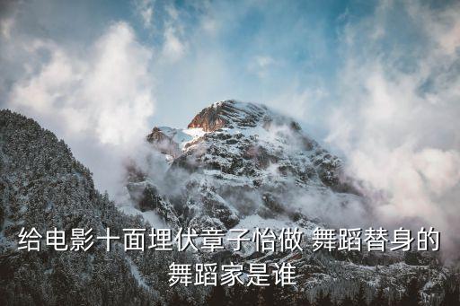 给电影十面埋伏章子怡做 舞蹈替身的 舞蹈家是谁