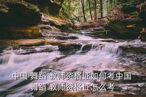 中国 舞蹈 教师资格证如何考中国 舞蹈 教师资格证怎么考