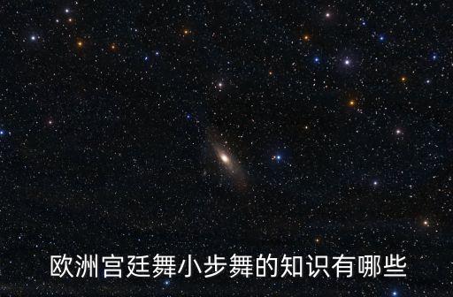  欧洲宫廷舞小步舞的知识有哪些