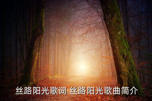 舞蹈丝路虹,丝路阳光第二集
