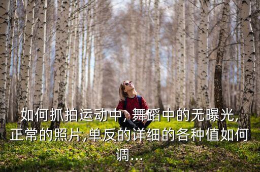 如何抓拍运动中, 舞蹈中的无曝光,正常的照片,单反的详细的各种值如何调...