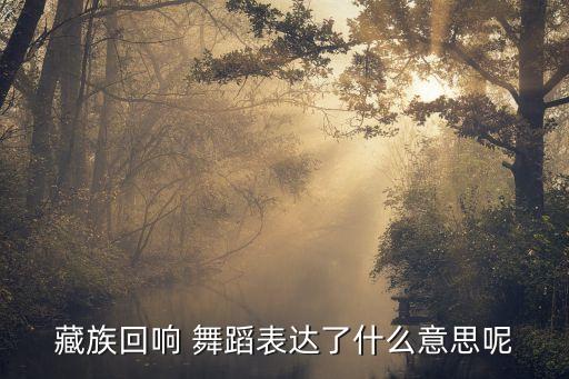 藏女梦舞蹈含义,藏语舞蹈让藏族人民更真实展现传承经典和精髓
