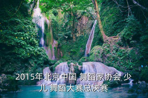 2015年北京中国 舞蹈家协会 少儿 舞蹈大赛总决赛