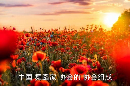 中国 舞蹈家 协会的 协会组成
