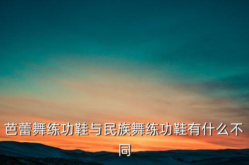 芭蕾舞练功鞋与民族舞练功鞋有什么不同