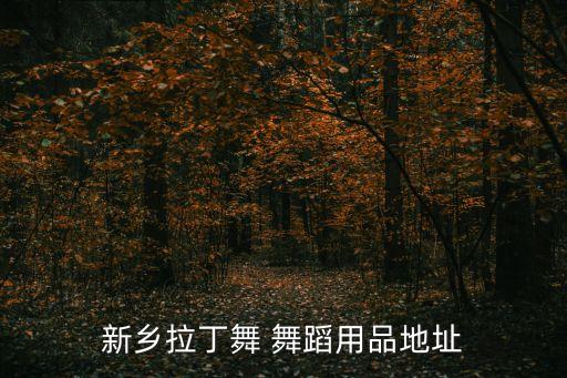 新乡拉丁舞 舞蹈用品地址