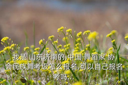 我是 山东济南的,中国 舞蹈家 协会民族舞考级怎么报名,可以自己报名考吗...